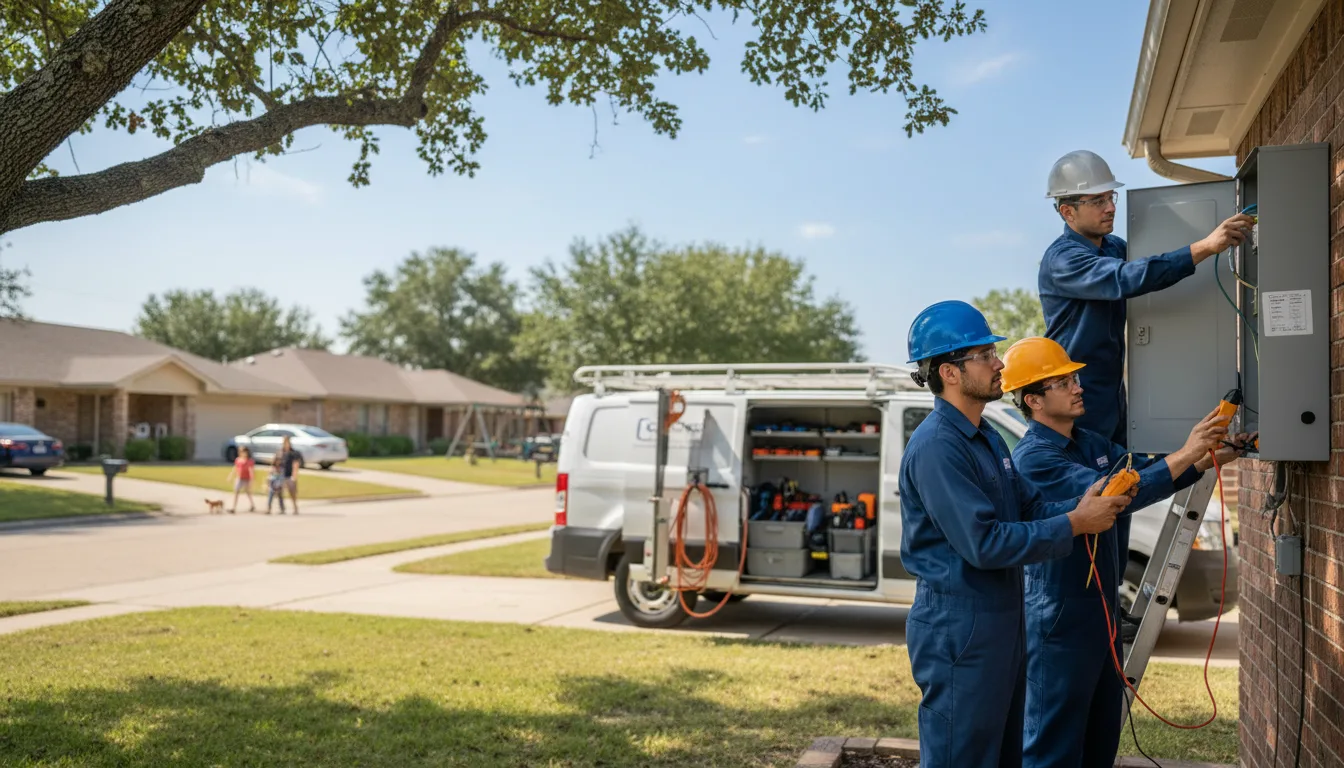 Certified electrician providing emergency electrical services in Cade, LA